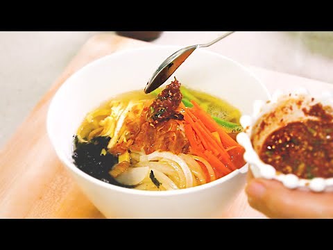 Making A Really Delicious korean banquet Noodle Sauce | Baekjongwon Feast Noodles Golden Recipe