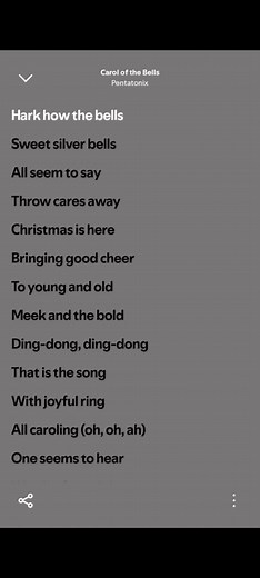 PRT|5 Carol of the bells Merry Christmas y'all #carolofthebells #pentatonix #merrychristmas #christmas #christmassong #musiclyric #musiclablyrics