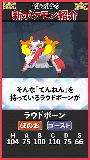 「最強御三家」ラウドボーンを1分で解説【ポケモンSV】