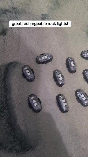 rechargable rock lights. great quality. #rocklight #multicolor #remotecontrolledlight