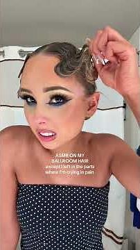 ASMR TAKING MY BALLROOM HAIR OUT #makaylaandrews #asmrballroomhairgirl #asmrballroomhair