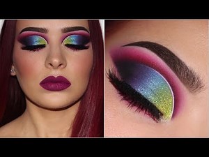 Vibrant Multicoloured Glitter Cut Crease | Makeup Tutorial