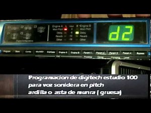 COMO PROGRAMAR PROCESADOR DE VOZ STUDIO 100 DIGITECH para voz sonidera