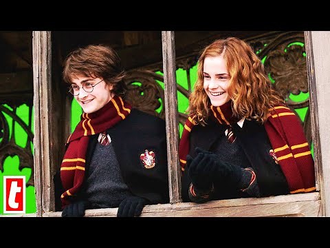 Emma Watson On The Set Of Harry Potter