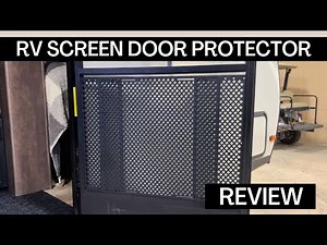 A Must Have for RVers with Pets | Adjustable RV Screen Door Protector for Dogs #rvliving