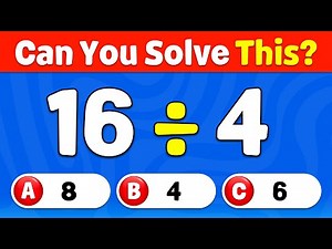 Can You Pass This Maths Quiz? | 40 Challenging Math Questions 🧠 - Knowlio