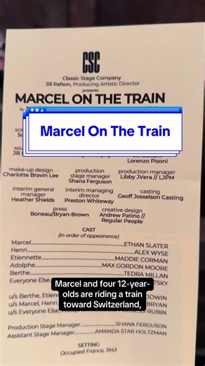 Marcel On The Train: An Off-Broadway Review