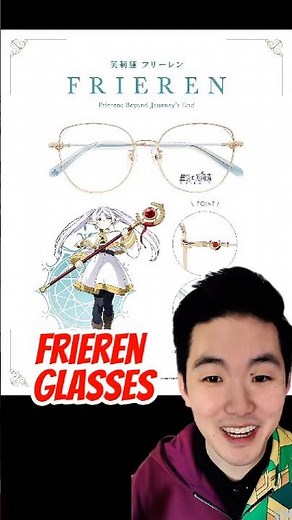Frieren Glasses by Megane Ichiba - Frieren, Fern, Stark, Himmel #frieren #frierenbeyondjourneysend