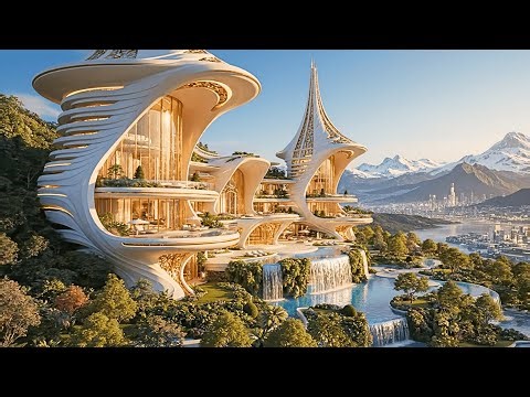 The Ultimate Futuristic Luxury Mansion Above the Mountains | NeoFuture City