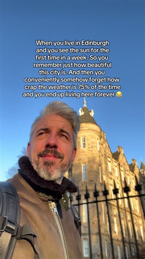 Edinburgh tricks me everytime 😂 #edinburgh #weather