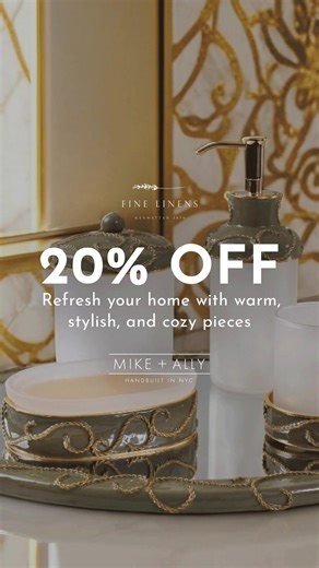 20% Off Select Bedding, Décor & More — Limited time only at Fine Linens. | Fine Linens