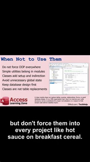 Class Modules Do Not Replace Tables