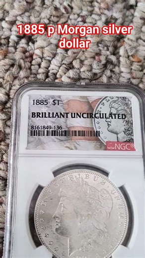 this is a 1885 silver dollar designed by George T Morgan #morgansilverdollar #silverdollar