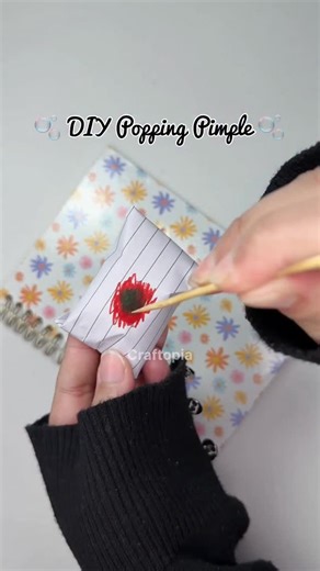 Craftopia on Instagram: "DIY Popping Pimple 💥 #diy #cutecrafts #craft #crafts #pimple #thingstodo #papercraft #craftopia"
