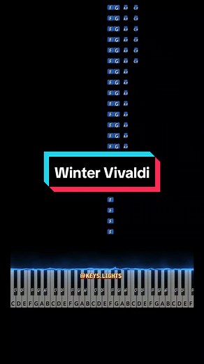 Winter Vivaldi Intermediate Piano Tutorial
