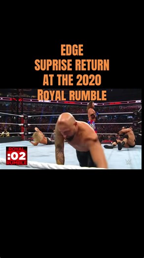 Edge makes his return to the ring at the 2020 royal rumble #wwe #edge #ratedr #royalrumble #fyp
