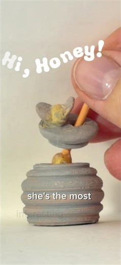 Honey Pot 🍯 Lid and Bee 🐝