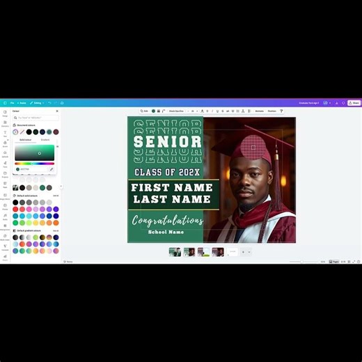 Graduation Yard | Welcome board | Announcement Template 2