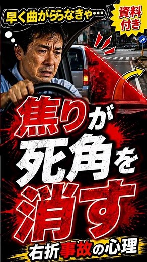 「早く曲がらなきゃ…」その焦りが死角を消す #事故防止 #運送教育labo #運転技術