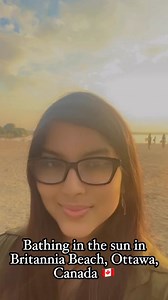 Bathing in the sun in Britannia Beach, Ottawa, Canada 🇨🇦 #ottawa #canada #reelsvideoシ #reelsfypシ #probashi #ottawaontario @highlight | Hree Farhat