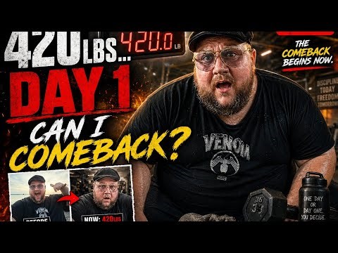 420LB MAN’S FIRST WORKOUT BACK 😳💪 After Injury & COVID… Can I Survive This Comeback?