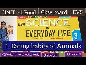 class 3 Science ( EVS) Unit 1 Food chapter 1. Eating Habits of Animals | explanation |cbse board EVS