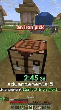 how many minecraft advancements can i get in 10 minutes? #minecraft