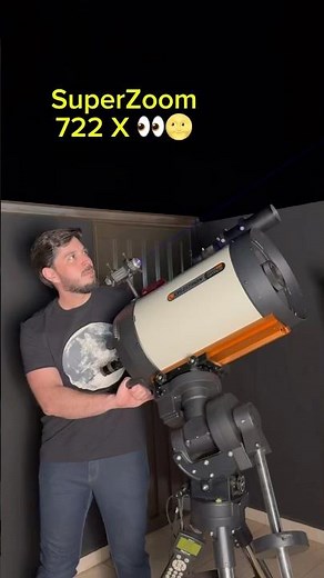 🔭 722 X de zoom na Lua 👀 #shorts #astronomia #lua #astrofotografia #telescopio