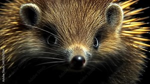 Echidna exploring its natural habitat during twilight in Australia