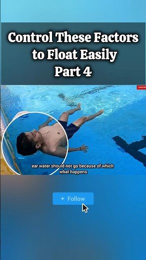 Why do you sink when you try to float - Swimming Tips Part 4 🏊🏻 #swimmingtips #swimming #floating