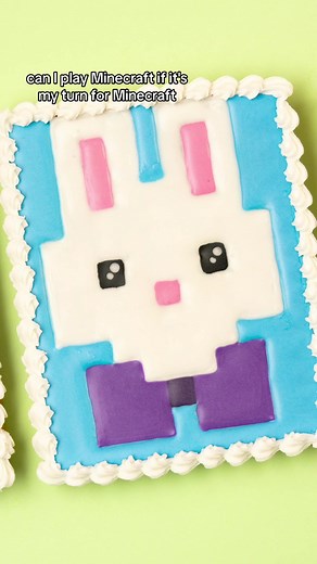 Minecraft Inspired Easter Cookies Tutorial