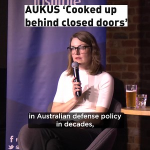 “Aukus would be the biggest shift in Australian defence policy in decades, and it was cooked up by a few blokes in suits and uniforms behind closed doors.” - Emma Shortis, Director of International and Security Affairs program Australians deserve transparency when it comes to defence policy. We need a parliamentary inquiry into Aukus. Australia Institute research shows two-thirds of Australians (66%) support a Parliamentary Inquiry into AUKUS. Add your name to our petition: https://nb.australiai