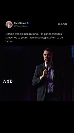 Charlie was so inspirational. I’m gonna miss his speeches to young men encouraging them to be better. | Alexander Stone