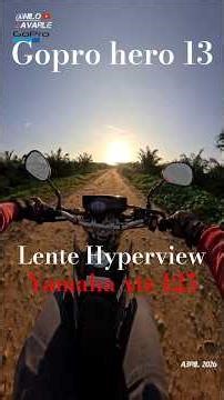 Como se ve un POV con la Gopro hero 13 con lente Super gran angular o Hyperview #gopro #yamahaxtz125