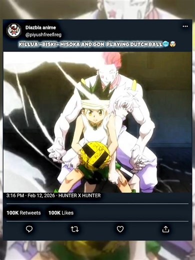 KILLUA -BISKI- HISOKA AND GON PLAYING DUTCH 🥶🤯🥵