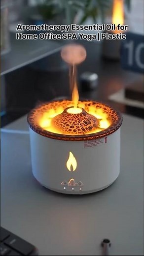 Flame Light Oil Diffuser Humidifier with Cool Mist | 2 Mist Modes, Timer & Auto-Off ✨🌟