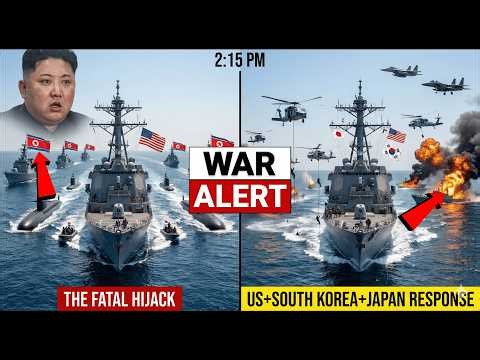 2:15 PM - NK Boarded US Destroyer With 120 Commandos - 340 Hostages - 33 Min Later All Freed