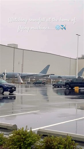 Where winter meets Innovation❄️✈️✨#aviation #travel #usa #boeing #factory #youtubeshorts #shorts