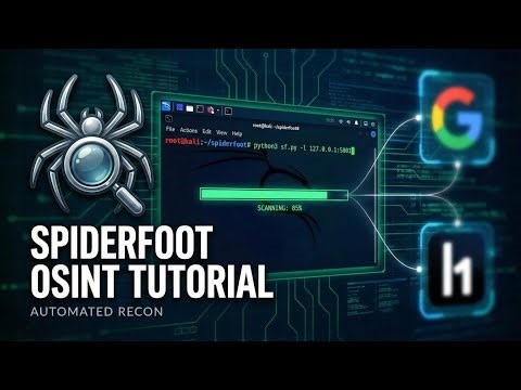SpiderFoot Tutorial 2026: Complete OSINT Guide for Kali Linux 🕷️🔍