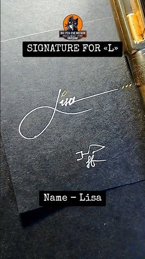 [Letter L Signature] How to Write a SIMPLE Name Signature for Lisa