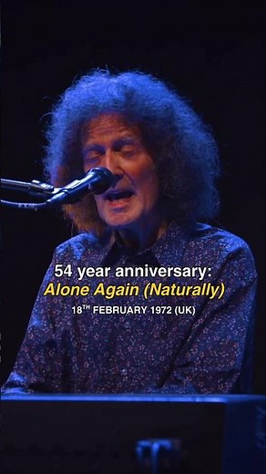 Happy birthday, "Alone Again (Naturally)"!