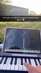 i love gen z for this because someone actually made piano tiles irl 💀 it's called Artie #piano #lea