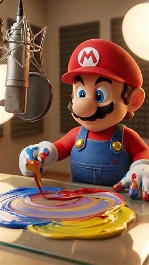 Super Mario Paint Mixing ASMR