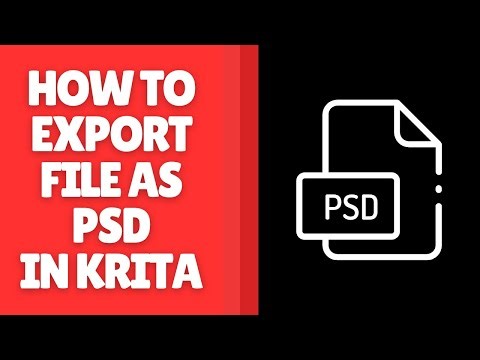 How to Export File as PSD in Krita