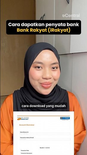 Tutorial Cara Dapatkan Statement Bank Rakyat Online #perbankan