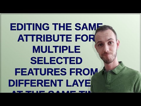 Gis: Editing the same attribute for multiple selected features from different layers at the same ...