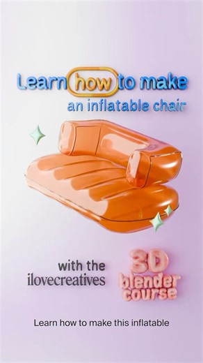 ilovecreatives.com on Instagram: "Did ya follow along? 🛋️ We’ve got plenty of step-by-step lessons in the 3D Blender Course, where your instructor @alexwifi helps you build a solid foundation to create 3D worlds in your own visual style. Comment “3D” & we’ll DM you the link to get the course curriculum 🎈"