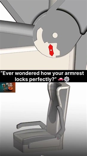 BMW Car Seat Armrest Mechanism Explained | Smart Automotive Engineering ⚙️