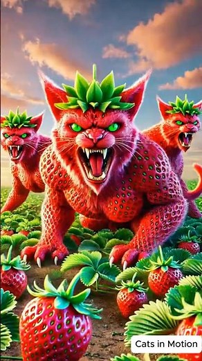 Strawberry Cat #cute #cats #catlover