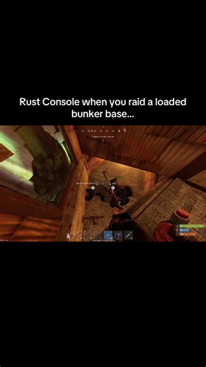 Raiding a Loaded Bunker Base in Rust Console